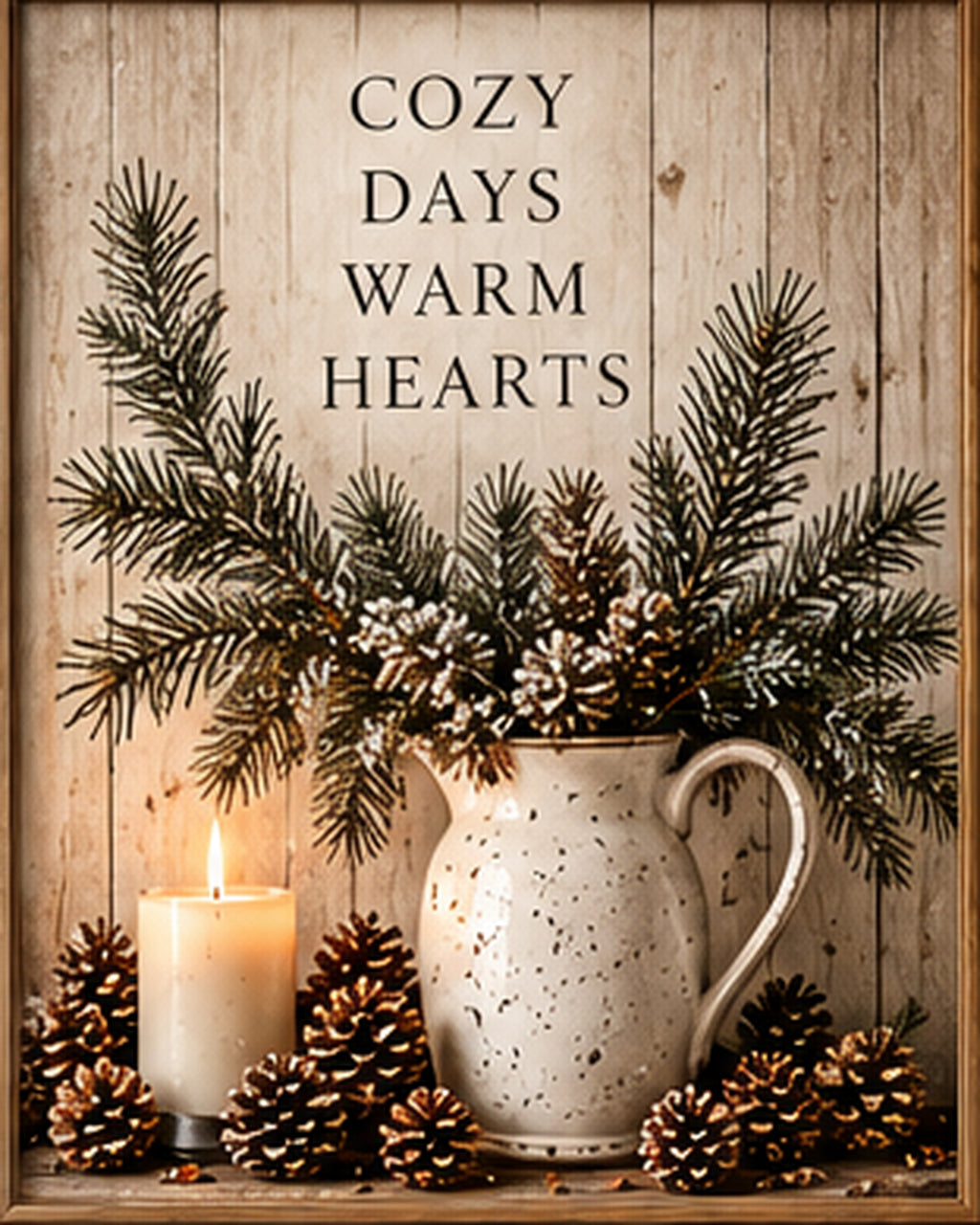 Winter printable wall art — Cozy Days Warm Hearts