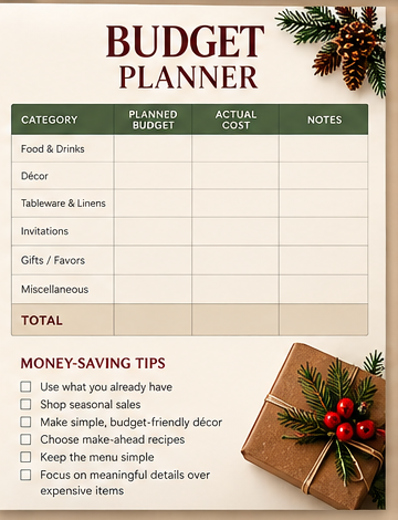 Holiday Budget Planner