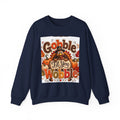 Thanksgiving Sweatshirt - "Gobble 'Til You Wobble" Turkey Crewneck