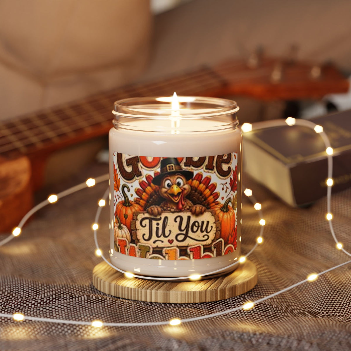 Thanksgiving 'Gobble Till You Wobble' Scented Soy Candle — 9 oz