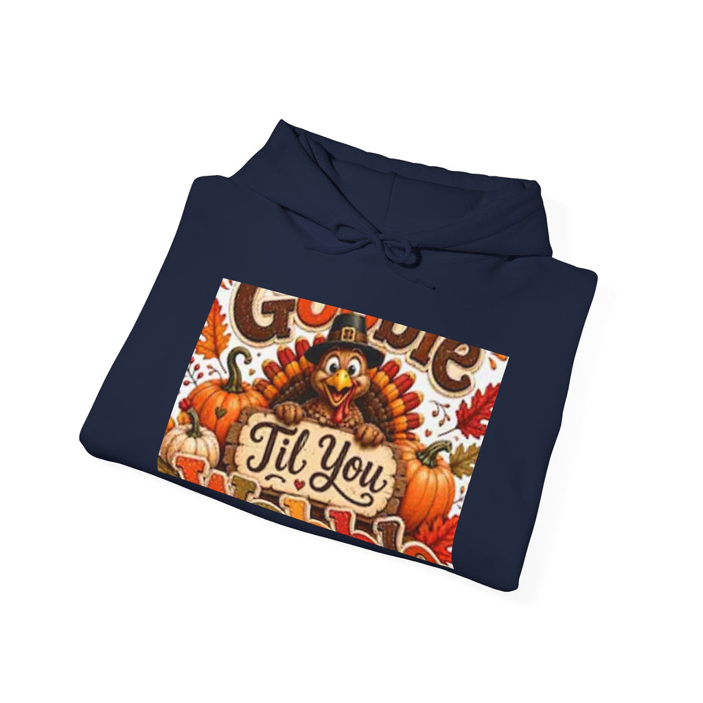Thanksgiving Turkey Hoodie – "Gobble 'Til You Wobble" Fall Sweatshirt