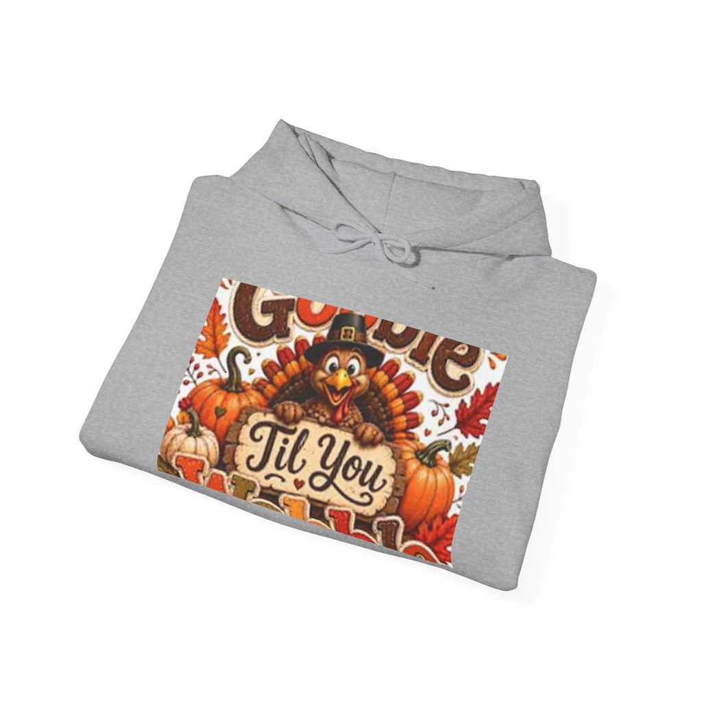 Thanksgiving Turkey Hoodie – "Gobble 'Til You Wobble" Fall Sweatshirt