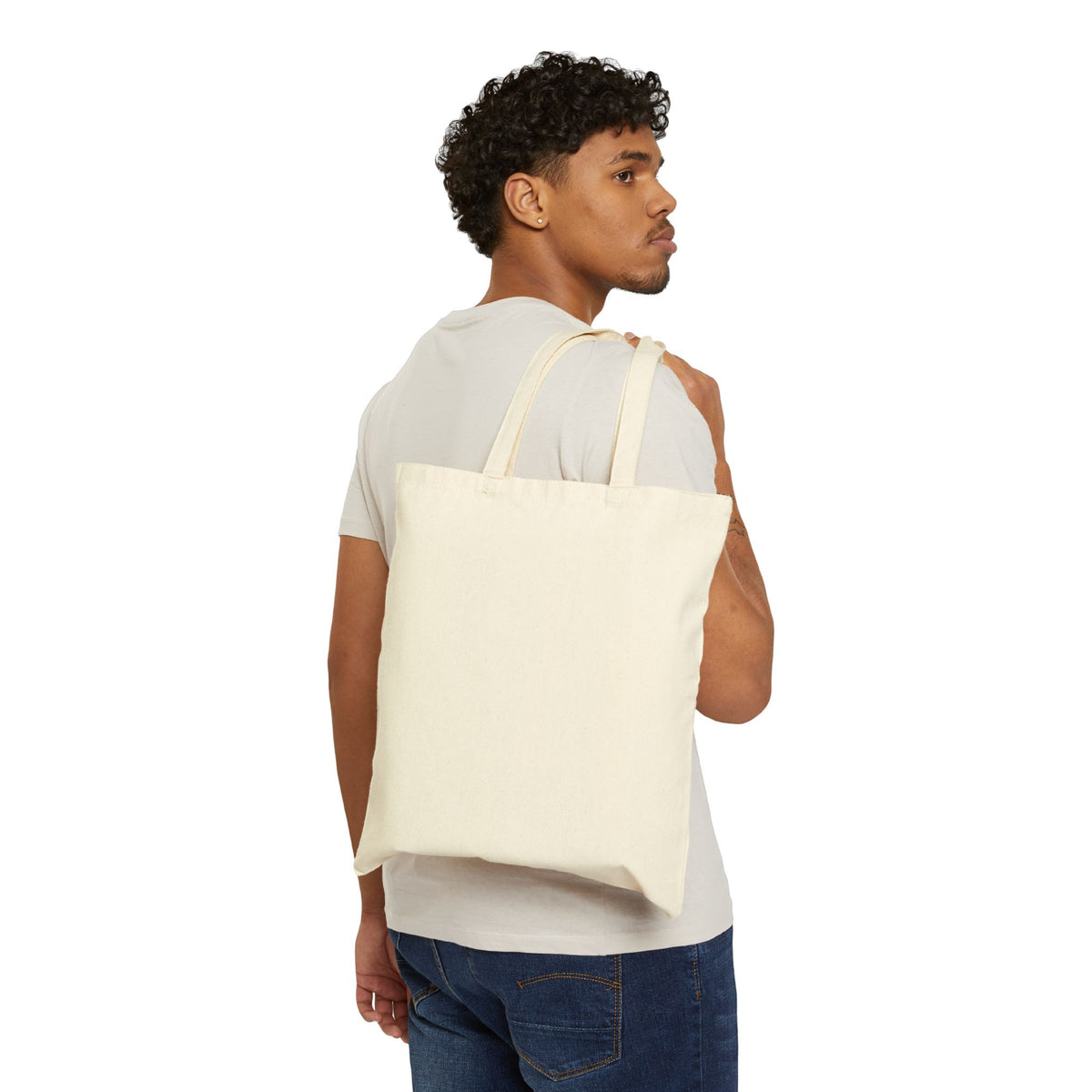 Tote Bag — "Gobble 'Til You Wobble" Thanksgiving Cotton Canvas Tote