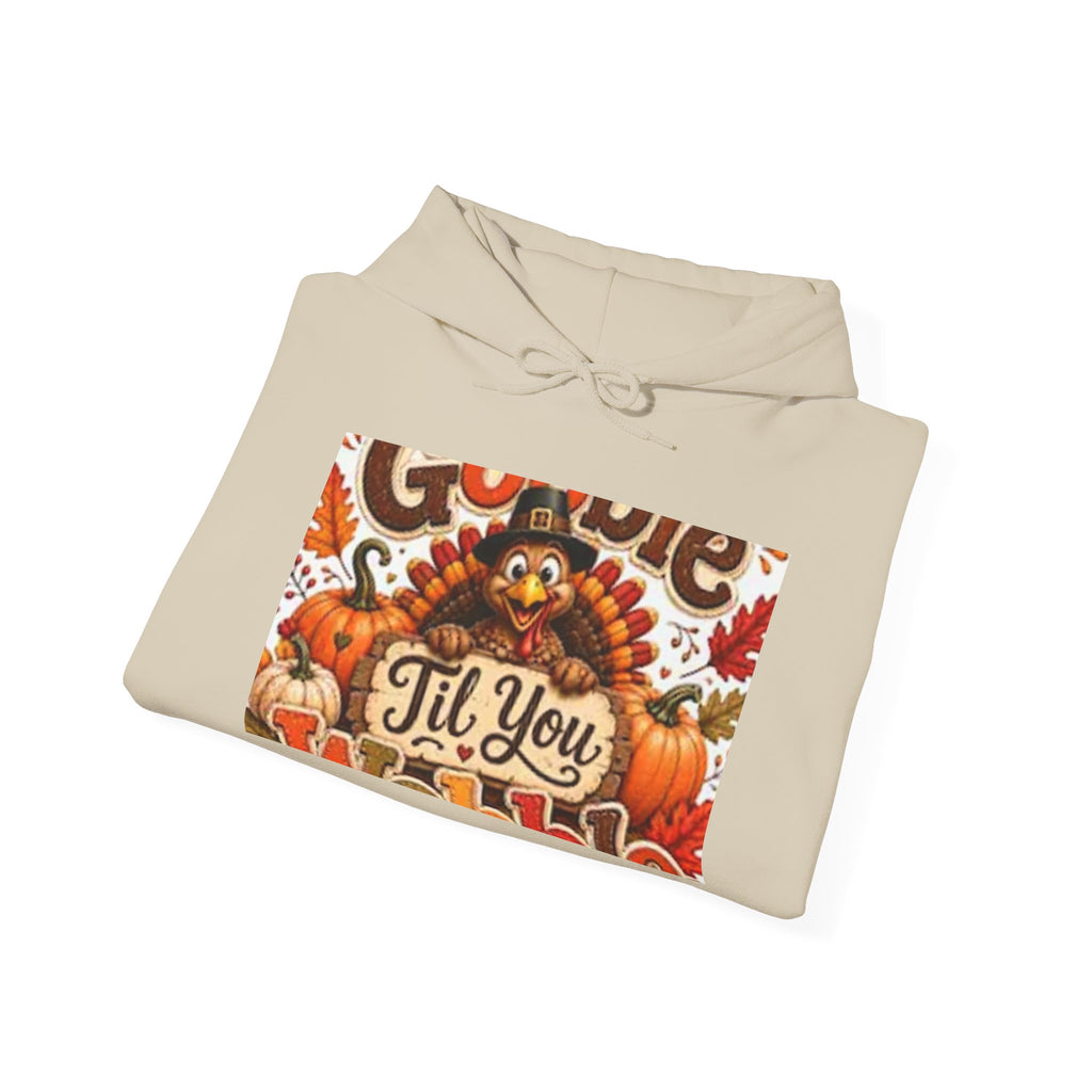 Thanksgiving Turkey Hoodie – "Gobble 'Til You Wobble" Fall Sweatshirt