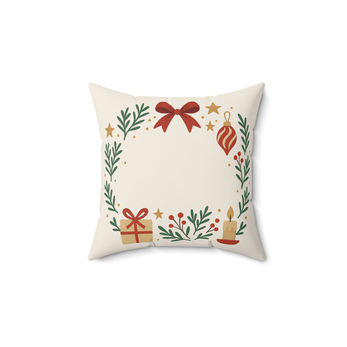 Home for Christmas Throw Pillow – 14×14 | Farmhouse Holiday Decor.