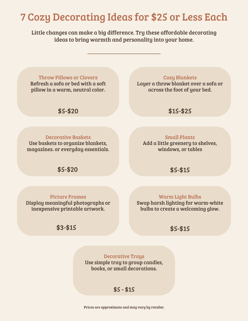 Cozy Home, Small Budget — Budget Decorating Guide (PDF)