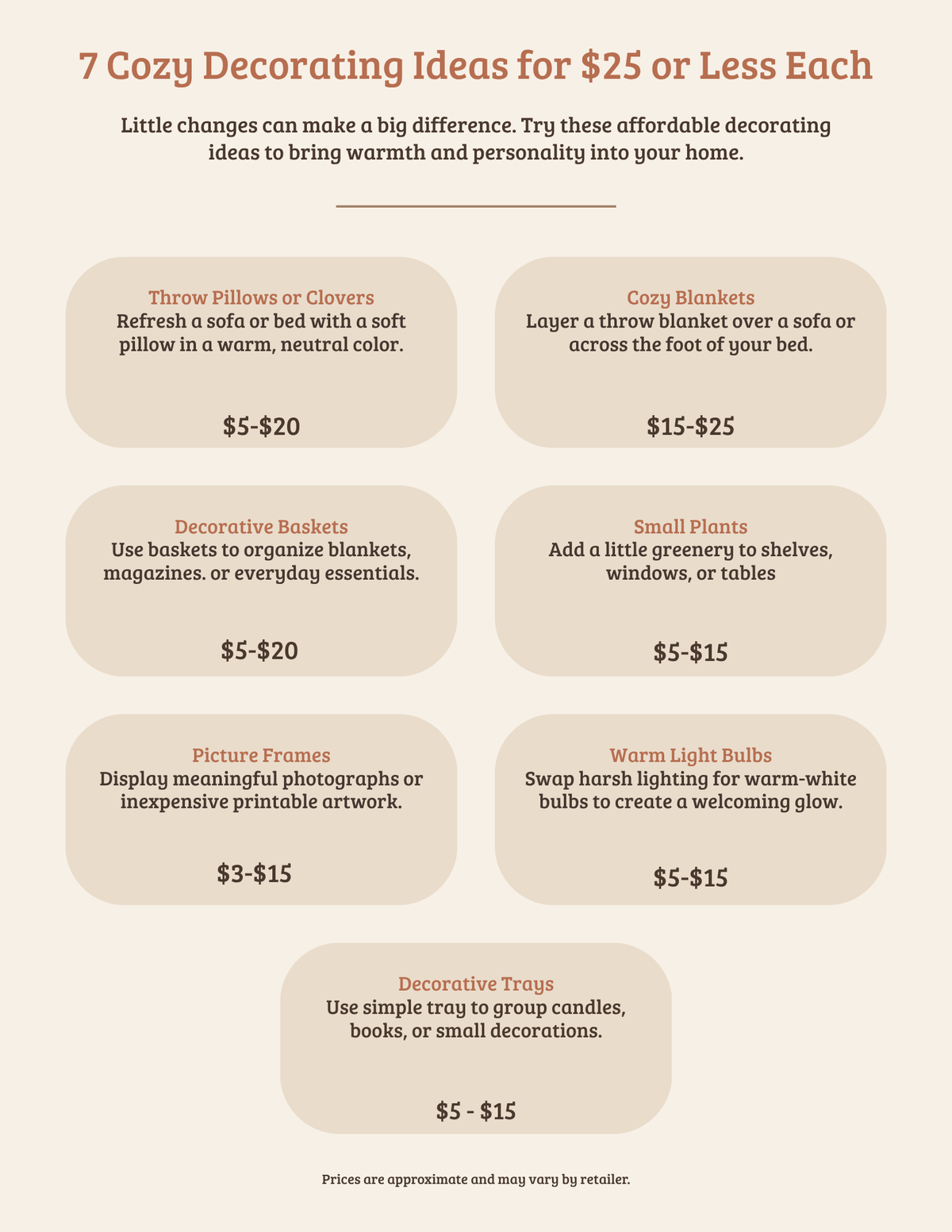 Cozy Home, Small Budget — Budget Decorating Guide (PDF)