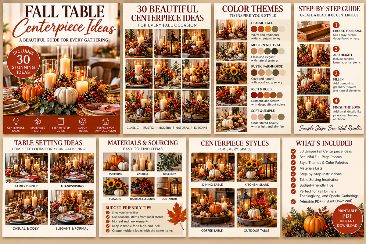 Fall Table Centerpiece Ideas gallery preview