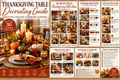Thanksgiving Table Decorating Guide printable digital download