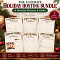 The Ultimate Holiday Hosting Bundle | 6 Printable Planners & Guides (PDF)
